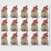 Hoppy kerstbunny-pakpapier cadeaupapier (Vlak)