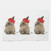 Hoppy KerstBunny Teatowel Theedoek (Horizontaal)