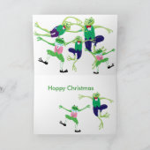 Hoppy Kerstmis Feestdagen Kaart (Binnen)