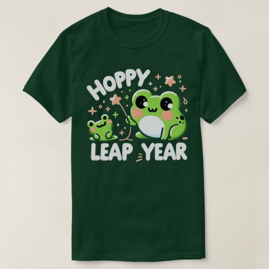 Hoppy Leap Year Frog T-shirt (Design voorkant)