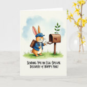 Hoppy Mail Delivery Card Kaart (Gele Bloem)