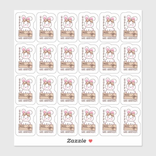 Hoppy Mail heeft Sticker blad gemaakt (Vel)