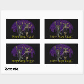 Hoppy Mew Year Rectangle Sticker (Vel)