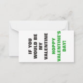 Hoppy Mini Valentijn Notitiekaartje (Achterkant)