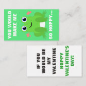 Hoppy Mini Valentijn Notitiekaartje (Voorkant / Achterkant)