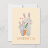 Hoppy Moederdag Notitiekaartje (Voorkant)