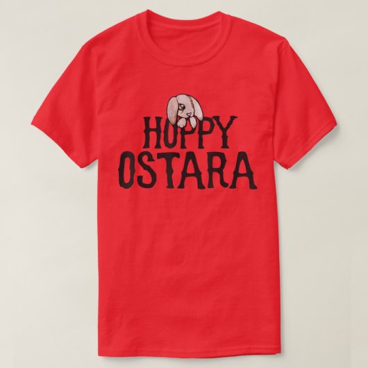 Hoppy Ostara schattig konijnenkonijn t-shirt (Design voorkant)