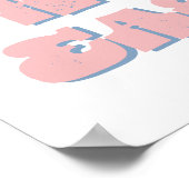 Hoppy paasbare lentemuurkunst poster (Hoek)