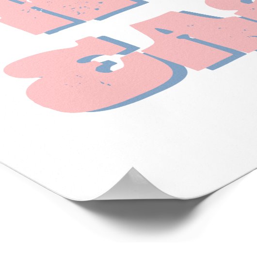 Hoppy paasbare lentemuurkunst poster (Hoek)