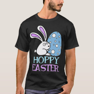 Hoppy Paasdag Bunny en paaseieren T-shirt