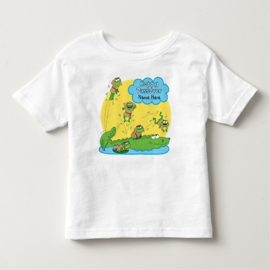 Hoppy Paasfeest Ruffle Jurk Kinder Shirts (Voorkant)