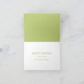 Hoppy paashaas en wilde bloemen Boho Kaart (Binnen)