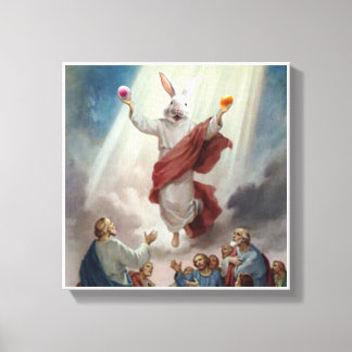 Hoppy Paasmeme Canvas Wandkunst Afdruk