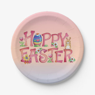 Hoppy Paasprogramma - Papieren Borden Bordje