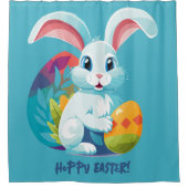 Hoppy Pasen! Douchegordijn (Voorkant)