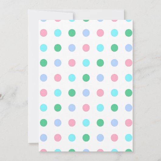 Hoppy Pasen Geslacht Onthullen Party Uitnodiging (Achterkant)