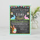 Hoppy Pasen Geslacht Onthullen Party Uitnodiging (Staand voorkant)