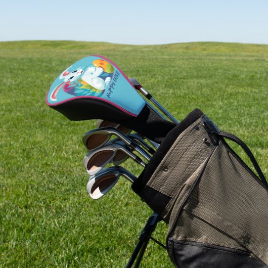 Hoppy Pasen! Golfheadcover (Insitu)