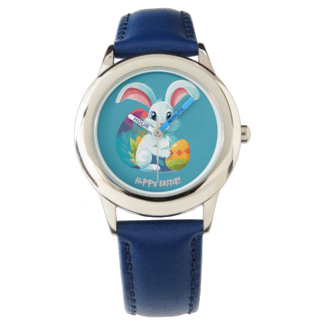 Hoppy Pasen! Horloge (Voorkant)
