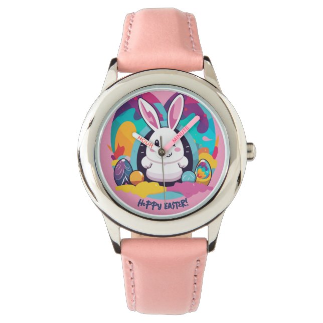 Hoppy Pasen! Horloge (Voorkant)