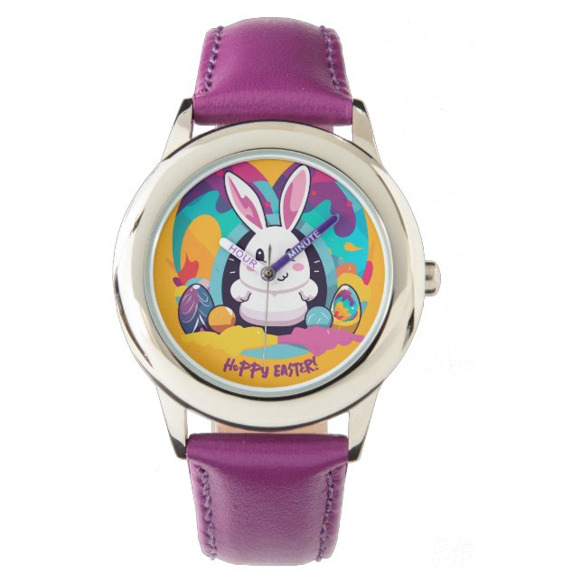 Hoppy Pasen! Horloge (Voorkant)