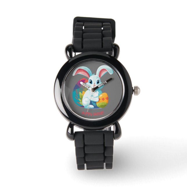 Hoppy Pasen! Horloge (Voorkant)