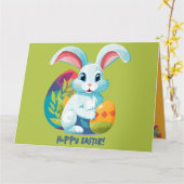 Hoppy Pasen! Kaart (Gele Bloem)