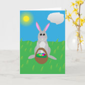 Hoppy Pasen! Kaart (Gele Bloem)