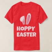 Hoppy Pasen met Bunny Ears T-shirt (Design voorkant)