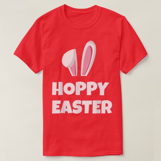 Hoppy Pasen met Bunny Ears T-shirt (Design voorkant)