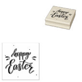 Hoppy Pasen Moderne Typografie | Feestdagen Rubberstempel (Gestempeld)