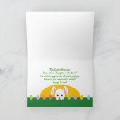 Hoppy Pasen - Paashaas - voor Kind Feestdagen Kaart (Binnen)