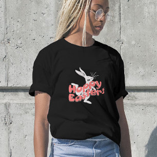 Hoppy Pasen Retro Roze Oranje T-shirt