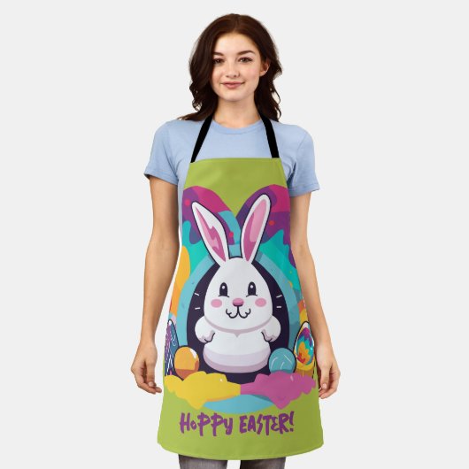 Hoppy Pasen! Schort (Gedragen)