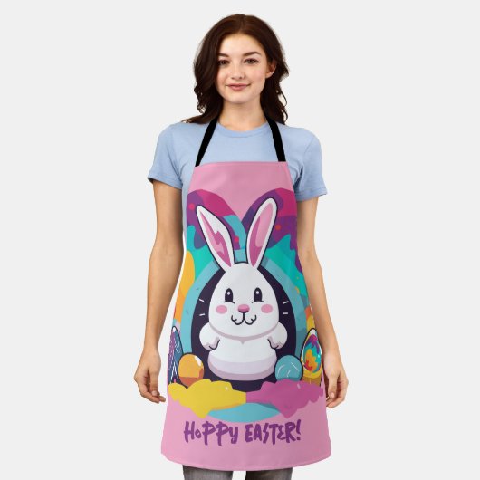 Hoppy Pasen! Schort (Gedragen)