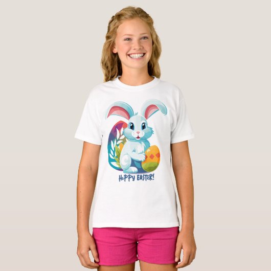 Hoppy Pasen! T-shirt (Voorkant volledig)