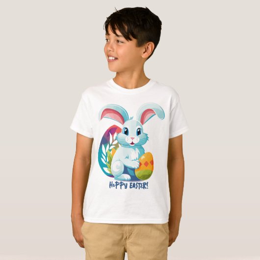 Hoppy Pasen! T-shirt (Voorkant volledig)