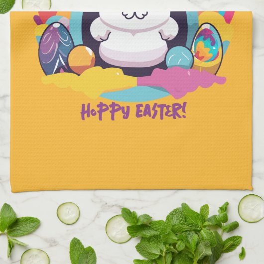 Hoppy Pasen! Theedoek (Gevouwen)