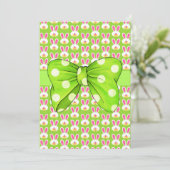 Hoppy Pasen uitnodiging (Staand voorkant)