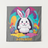 Hoppy Pasen! Wandkleed (Voorkant)