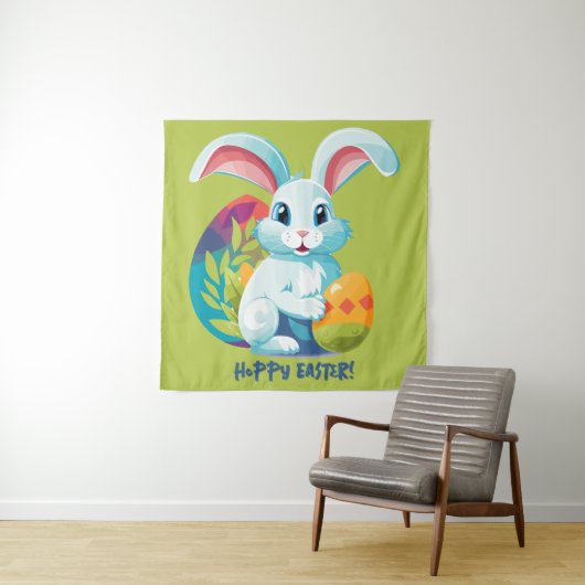 Hoppy Pasen! Wandkleed (In situ)