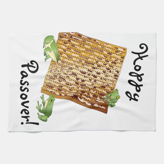 Hoppy Passover Kitchen Towels Theedoek (Horizontaal)