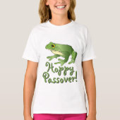 Hoppy Passover - Single Frog - Kinder T-shirt (Voorkant)