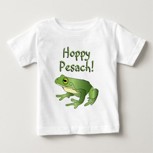 Hoppy Pesach. - Kikker - Baby T-shirt (Voorkant)