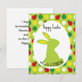 🐰 Hoppy Pickleball Paasen, schattig groen (Voorkant / Achterkant)