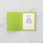 🐰 Hoppy Pickleball Paasen, schattig groen Kaart (Binnen)