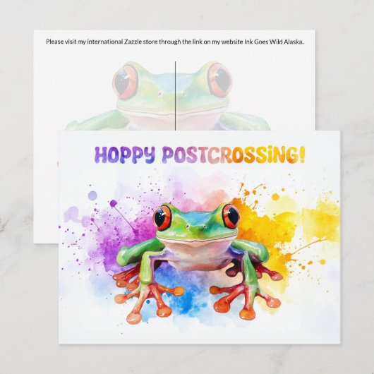 Hoppy Postcrossing 2 - Briefkaart (Voorkant / Achterkant)