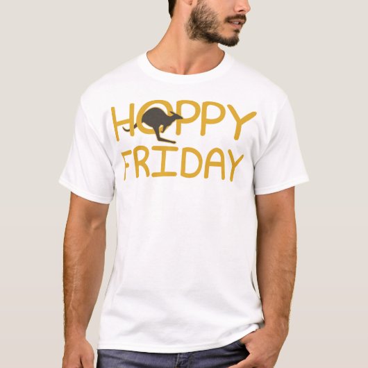 Hoppy Shirten op vrijdag T-shirt (Voorkant)