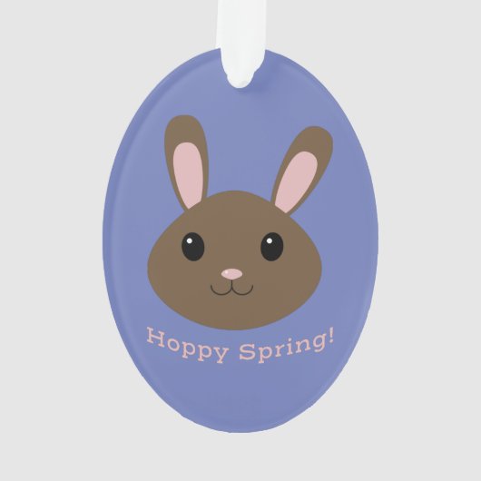Hoppy Spring Bunny Ornament (achterkant)