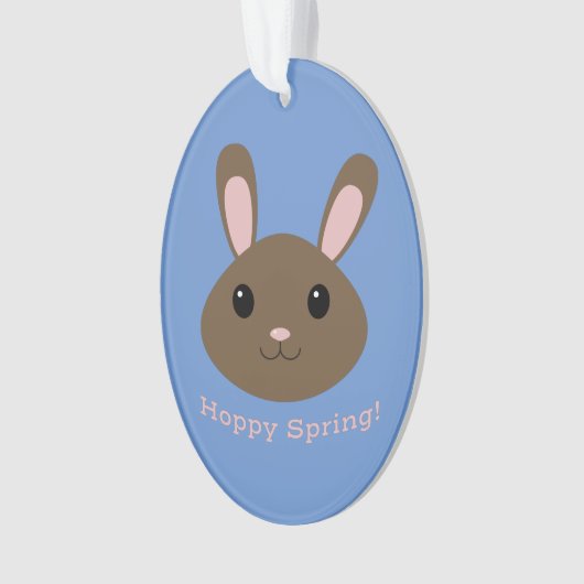Hoppy Spring Bunny Ornament (voorkant)